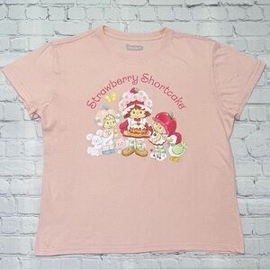 Strawberry Shortcake & Friends Vintage Style Graphic T-Shirt – Pink size L